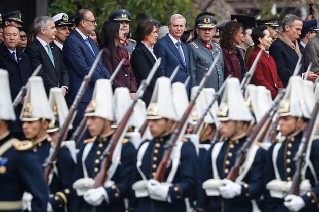 Santiago, July 9, 2026 President José Antonio Kast participates in the 2026 Oath to the Flag ceremony at the Plaza de la Ciudadanía Diego Martin Aton Chile, Aton 1171121 jpeg  Copyright: DIEGOxMARTIN ATONxCHILE