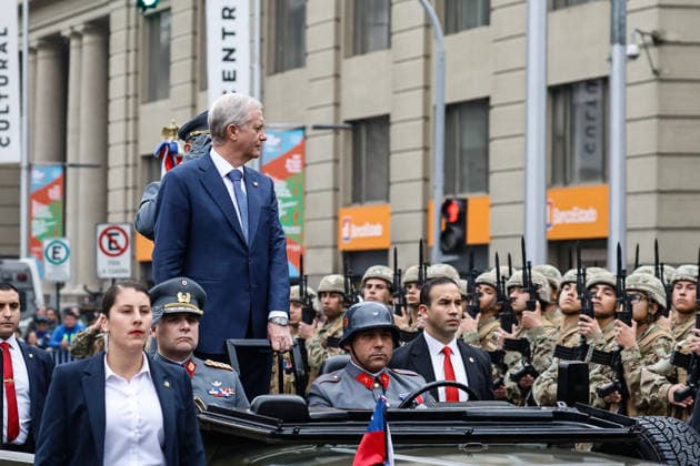 Santiago, July 9, 2026 President José Antonio Kast participates in the 2026 Oath to the Flag ceremony at the Plaza de la Ciudadanía Diego Martin Aton Chile, Aton 1171137 jpeg  Copyright: DIEGOxMARTIN ATONxCHILE