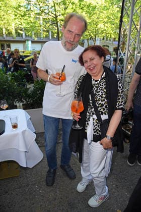 Franziska Traub mit Freund Thomas Rah bei der Restaurant Bellucci La Grande Bellezza Sommerparty in Berlin am 09.07.2026 *** Franziska Traub with her boyfriend Thomas Rah at the Bellucci La Grande Bellezza summer party in Berlin on July 9, 2026