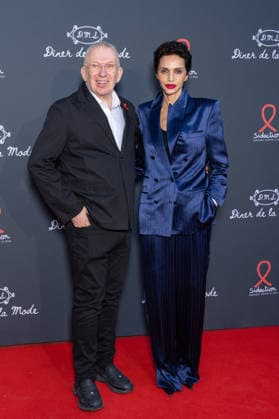 Sidaction Diner De La Mode NB Jean-Paul Gaultier, Farida Khelfa attends the Sidaction Diner de la Mode as part of Paris Fashion Week at Lycee Carnot on July 09, 2026 in Paris, France. Photo by Nasser Berzane ABACAPRESS.COM Paris France  Copyright: xBerzanexNasser ABACAx