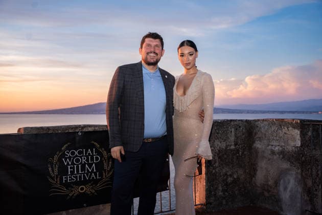16th Social World Film Festival 2026 in Vico Equense, Italy - 08 Jul 2026 Giuseppe Alessio Nuzzo (L) and Aurora Venosa (R) attend the 16th Social World Film Festival 2026 Vico Equense Italy Copyright: xAndreaxGulíx xSOPAxImagesx AGULI_SocialWorldFilmFestival2026_04(19)