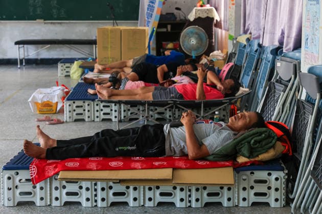 Typhoon Bavi sets to hit Taiwan after land, sea warnings issued HUALIEN COUNTY, TAIWAN – JULY 10: Residents of the flood-prone Guangfu Township take shelter at church, as Typhoon Bavi sets to hit the island today, in Guangfu Township, Hualien County, Taiwan, on July 10, 2026. People residing in flood-prone and low-lying areas across the island have been ordered to evacuate or take shelter as Typhoon Bavi is set to strike Taiwan with powerful winds and torrential rains, disrupting flights, school and work in several cities. The typhoon is expected to move toward China in the coming days. Daniel Ceng Anadolu Hualien Taiwan. Editorial use only. Please get in touch for any other usage.  Copyright: x2026xAnadoluxDanielxCengx