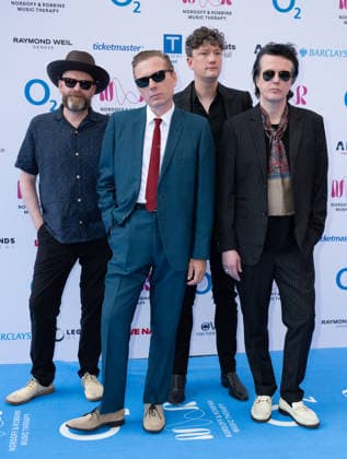 Franz Ferdinand (Robert Hardy, Alex Kapranos, Julian Corrie and Dino Bardot) attends the Nordoff and Robbins O2 Silver Clef Awards at the Royal Albert Hall in London, England. UK. Thursday 9th July 2026. Copyright: xJamesxWarrenx NORDOFF AND ROBBINS O2 SILVER CLEF AWARDS36