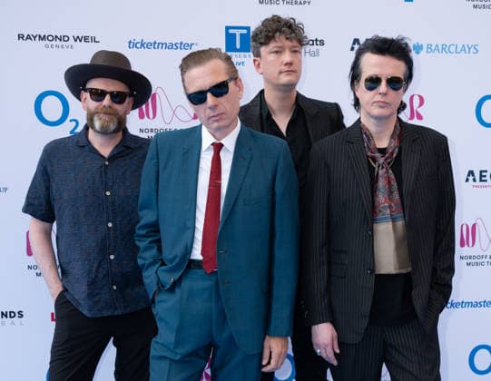 Franz Ferdinand (Robert Hardy, Alex Kapranos, Julian Corrie and Dino Bardot) attends the Nordoff and Robbins O2 Silver Clef Awards at the Royal Albert Hall in London, England. UK. Thursday 9th July 2026. Copyright: xJamesxWarrenx NORDOFF AND ROBBINS O2 SILVER CLEF AWARDS38