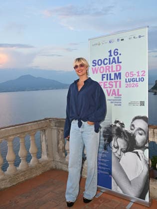 Micaela Ramazzotti receives the Lifetime Achievement Award at the 2026 Social Film Festival - 09 Jul 2026 Micaela Ramazzotti attends the 2026 Social Film Festival. Vico Equense Italy Copyright: xAntoninoxD Espositox xSOPAxImagesx DSC_4580