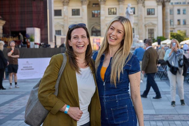 Ulrike Frank und Nina Ensmann - Eroeffnung des Classic Open Air auf dem Gendarmenmarkt in Berlin am 09.07.2026. Classic Open Air 2026 *** Ulrike Frank and Nina Ensmann: Opening of the Classic Open Air at the Gendarmenmarkt in Berlin on July 9, 2026 Classic Open Air 2026