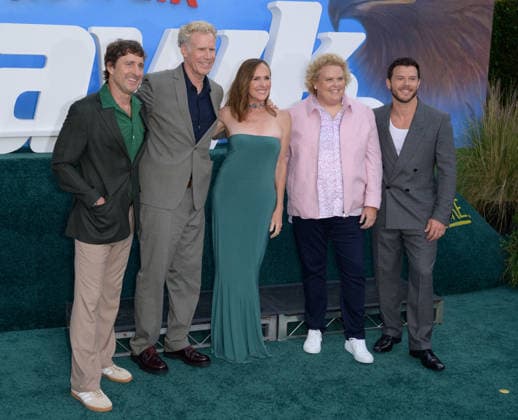 The Hawk Premiere - Los Angeles, USA LOS ANGELES, USA. July 09, 2026: Luke Wilson, Will Ferrell, Molly Shannon, Fortune Feimster & Jimmy Tatro at the premiere for The Hawk at the Directors Village in Westwood. Los Angeles CA USA  Copyright: xPaulxSmith Featureflashx