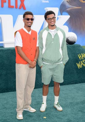 The Hawk Premiere - Los Angeles, USA LOS ANGELES, USA. July 09, 2026: Timothy Tillman & Malik Tillman at the premiere for The Hawk at the Directors Village in Westwood. Los Angeles CA USA  Copyright: xPaulxSmith Featureflashx