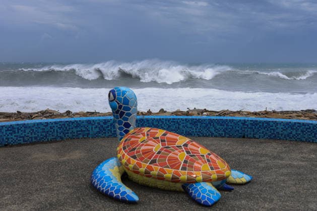 Typhoon Bavi sets to hit Taiwan after land, sea warnings issued HUALIEN CITY, TAIWAN – JULY 10: Violent waves batter the coast of Hualien City, as powerful Typhoon Bavi sets to hit the island, Hualien City, Taiwan, on July 10, 2026. People residing in flood-prone and low-lying areas across the island have been ordered to evacuate or take shelter as Typhoon Bavi is set to strike Taiwan with powerful winds and torrential rains, disrupting flights, school and work in several cities. The typhoon is expected to move toward China in the coming days. Daniel Ceng Anadolu Hualien Taiwan. Editorial use only. Please get in touch for any other usage.  Copyright: x2026xAnadoluxDanielxCengx