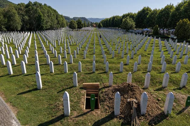 Memorial centre to victims of the 1995 Srebrenica Genocide Aerial view of Memorial centre and Cemetery to victims of the 1995 Srebrenica massacre in Potocari, Bosnia and Herzegovina, July 10, 2026.  ArminxDurgut PIXSELL