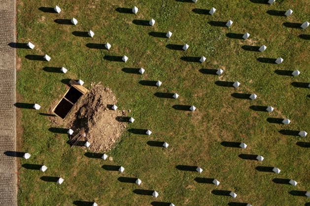 Memorial centre to victims of the 1995 Srebrenica Genocide Aerial view of Memorial centre and Cemetery to victims of the 1995 Srebrenica massacre in Potocari, Bosnia and Herzegovina, July 10, 2026.  ArminxDurgut PIXSELL