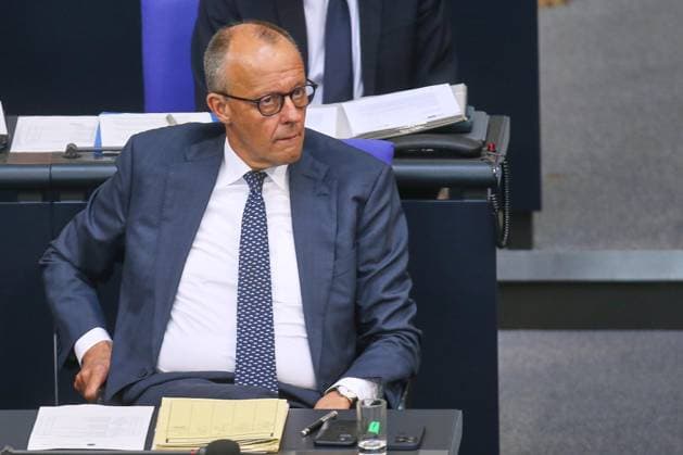 Berlin, Deutschland, 10.07.2026: Deutscher Bundestag: 90. Bundestagssitzung: Bundeskanzler Friedrich Merz (CDU) *** Berlin, Germany, July 10, 2026 German Bundestag 90th Session of the Bundestag Chancellor Friedrich Merz, CDU Copyright: xdtsxNachrichtenagenturx dts_126921