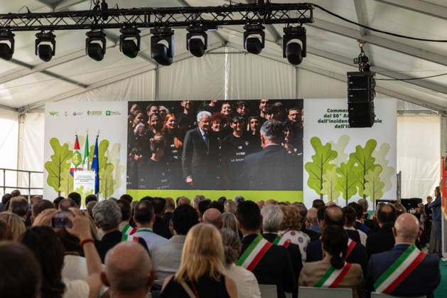July 10, 2026, Seveso, Mb, Italy: The President of the Republic SERGIO MATTARELLA is attending the official commemoration of the ICMESA accident in Seveso on the occasion of its 50th anniversary. The Seveso disaster was a major industrial accident that occurred on July 10, 1976, at the ICMESA plant; it resulted in the release and atmospheric dispersion of a cloud of TCDD dioxinÃ¢â‚¬an extremely toxic synthetic substanceÃ¢â‚¬and stands as one of the worst man-made environmental catastrophes in history. Seveso Italy - ZUMAc276 20260710_zip_c276_003 Copyright: xAndreaxCarrubbax