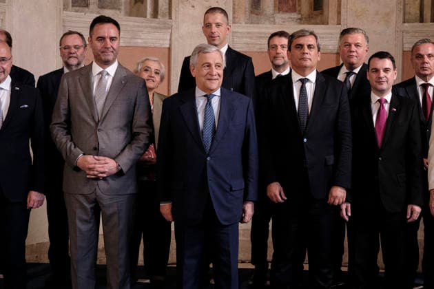 Western Balkans Ministerial Meeting Italian Deputy Prime Minister and Minister of Foreign Affairs and International Cooperation Antonio Tajani chairs the Ministerial Meeting on the Western Balkans, bringing together the Foreign Ministers of the Friends of the Western Balkans Group and the Foreign Ministers of the Western Balkans. Rome, Italy, July 10, 2026. Rome Italy Copyright: xAndreaxCalandrax