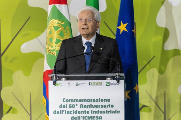 July 10, 2026, Seveso, Mb, Italy: The President of the Republic SERGIO MATTARELLA is attending the official commemoration of the ICMESA accident in Seveso on the occasion of its 50th anniversary. The Seveso disaster was a major industrial accident that occurred on July 10, 1976, at the ICMESA plant; it resulted in the release and atmospheric dispersion of a cloud of TCDD dioxinÃ¢â‚¬an extremely toxic synthetic substanceÃ¢â‚¬and stands as one of the worst man-made environmental catastrophes in history. Seveso Italy - ZUMAc276 20260710_zip_c276_016 Copyright: xAndreaxCarrubbax