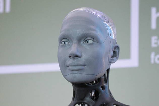 July 10, 2026, Athens, Greece: AMECA robot speaks with one philosopher and one preast at 30th Annual Government Roundtable Economist conference. Ameca is the worldÃ¢â‚¬â ¢s leading social humanoid robot, created by UK robotics company Engineered Arts. First unveiled in 2021, Ameca was designed for advanced, natural and engaging human-robot interaction, combining artificial intelligence, expressive and realistic facial movements, and lifelike gestures. Athens Greece  - ZUMAv62_ 20260710_zaf_v62_015 Copyright: xAristidisxVafeiadakisx