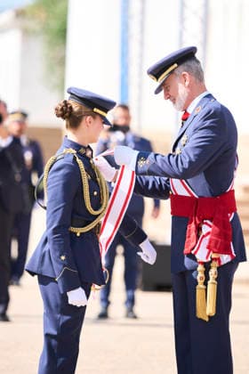 July 10, 2026, San Javier, Murcia, Spain: King Felipe VI of Spain, Crown Princess Leonor attends the Presentation of Royal Employment Appointments at the General Academy of Air and Space at General Academy of Air and Space on July 10, 2026 in San Javier, Spain .The Princess of Asturias has completed her military training at San Javier, having served in all three branches of the armed forces. This three-year training programme has prepared her to become the first woman to hold supreme command of the Armed Forces when she ascends to the throne. San Javier Spain  - ZUMAg15_ 20260710_zaf_g15_054 Copyright: xJackxAbuinx