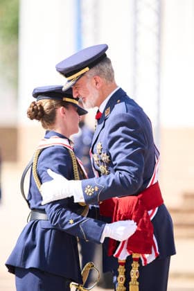 July 10, 2026, San Javier, Murcia, Spain: King Felipe VI of Spain, Crown Princess Leonor attends the Presentation of Royal Employment Appointments at the General Academy of Air and Space at General Academy of Air and Space on July 10, 2026 in San Javier, Spain .The Princess of Asturias has completed her military training at San Javier, having served in all three branches of the armed forces. This three-year training programme has prepared her to become the first woman to hold supreme command of the Armed Forces when she ascends to the throne. San Javier Spain  - ZUMAg15_ 20260710_zaf_g15_064 Copyright: xJackxAbuinx