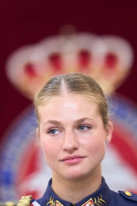 Spanish Royals attends the Presentation of Royal Employment Appointments at the General Academy of Air and Space Crown Princess Leonor attends the Presentation of Royal Employment Appointments at the General Academy of Air and Space at General Academy of Air and Space on July 10, 2026 in San Javier, Spain The Princess of Asturias has completed her military training at San Javier, having served in all three branches of the armed forces. This three-year training programme has prepared her to become the first woman to hold supreme command of the Armed Forces when she ascends to the throne. Photo by IMAGO MPG San Javier General Academy of Air and Space Murcia Spain  Copyright: xMPGx