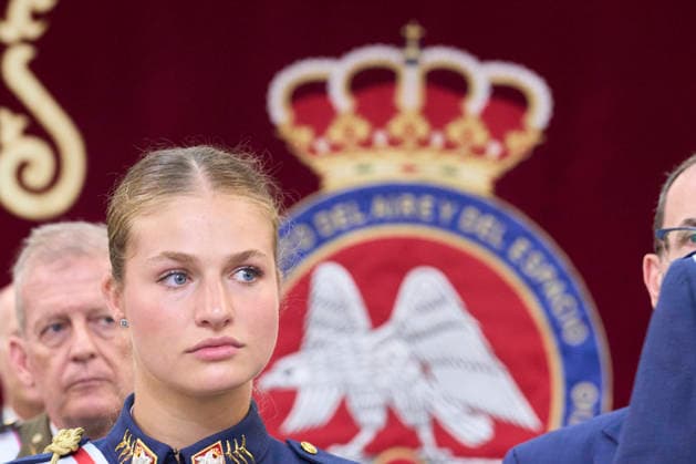 Spanish Royals attends the Presentation of Royal Employment Appointments at the General Academy of Air and Space Crown Princess Leonor attends the Presentation of Royal Employment Appointments at the General Academy of Air and Space at General Academy of Air and Space on July 10, 2026 in San Javier, Spain The Princess of Asturias has completed her military training at San Javier, having served in all three branches of the armed forces. This three-year training programme has prepared her to become the first woman to hold supreme command of the Armed Forces when she ascends to the throne. Photo by IMAGO MPG San Javier General Academy of Air and Space Murcia Spain  Copyright: xMPGx