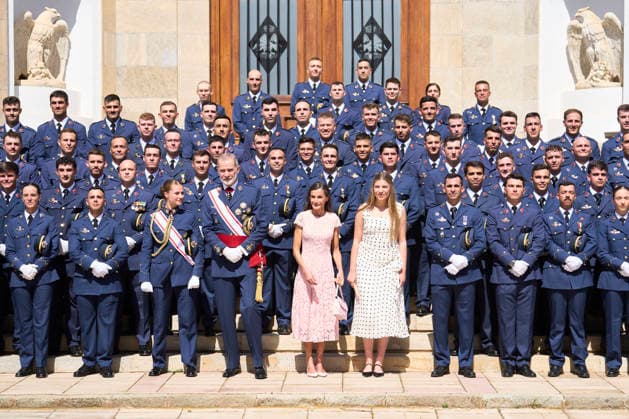 July 10, 2026, San Javier, Murcia, Spain: King Felipe VI of Spain, Queen Letizia of Spain, Crown Princess Leonor, Princess Sofia attends the Presentation of Royal Employment Appointments at the General Academy of Air and Space at General Academy of Air and Space on July 10, 2026 in San Javier, Spain .The Princess of Asturias has completed her military training at San Javier, having served in all three branches of the armed forces. This three-year training programme has prepared her to become the first woman to hold supreme command of the Armed Forces when she ascends to the throne. San Javier Spain  - ZUMAg15_ 20260710_zaf_g15_131 Copyright: xJackxAbuinx