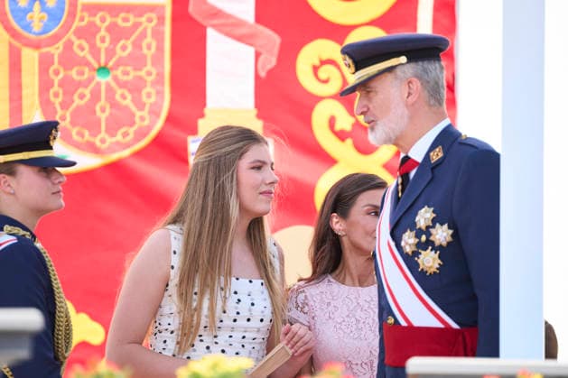 July 10, 2026, San Javier, Murcia, Spain: King Felipe VI of Spain, Queen Letizia of Spain, Crown Princess Leonor, Princess Sofia attends the Presentation of Royal Employment Appointments at the General Academy of Air and Space at General Academy of Air and Space on July 10, 2026 in San Javier, Spain .The Princess of Asturias has completed her military training at San Javier, having served in all three branches of the armed forces. This three-year training programme has prepared her to become the first woman to hold supreme command of the Armed Forces when she ascends to the throne. San Javier Spain  - ZUMAg15_ 20260710_zaf_g15_138 Copyright: xJackxAbuinx