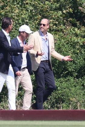 . 10 07 2026. Windsor United Kingdom. Prince William and Kate Middleton, the Prince and Princess of Wales, at a charity polo match at Guards Polo Club in Windsor, United Kingdom.  xStephenxLockx xi-Imagesx IIM-26898-0006