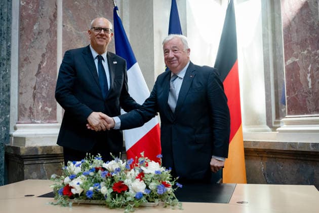 Sitzung, Bundesrat, Berlin Sitzung, Bundesrat, Berlin, Bürgermeister, Andreas Bovenschulte, Senatspräsident, Frankreich, Gérard Larcher Berlin Berlin GER *** Meeting, Bundesrat, Berlin Meeting, Bundesrat, Berlin, Mayor, Andreas Bovenschulte, President of the Senate, France, Gérard Larcher Berlin Berlin GER
