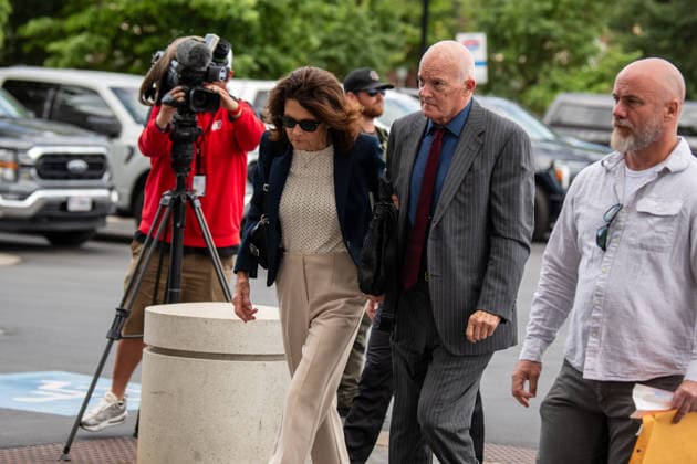 July 10, 2026, Provo, Utah, USA: Charlie Kirk parents Robert and Carrie Kirk arrive at the Fourth District Court in Provo Utah for the fifth day of the preliminary hearing in the Tyler Robinson case. Provo USA - ZUMAm292 20260710_znp_m292_009 Copyright: xCharlesxMcClintockxWilsonx
