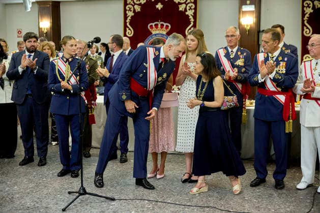 July 10, 2026, Murcia, Murcia, Spain: CROWN PRINCESS LEONOR of Spain, KING FELIPE VI of Spain, QUEEN LETIZIA of Spain and PRINCESS SOFIA of Spain attend the delivery of Royal Employment Offices at the General Academy of Air and Space Murcia Spain - ZUMAc260 20260710_zep_c260_074 Copyright: xMikexChicorrox