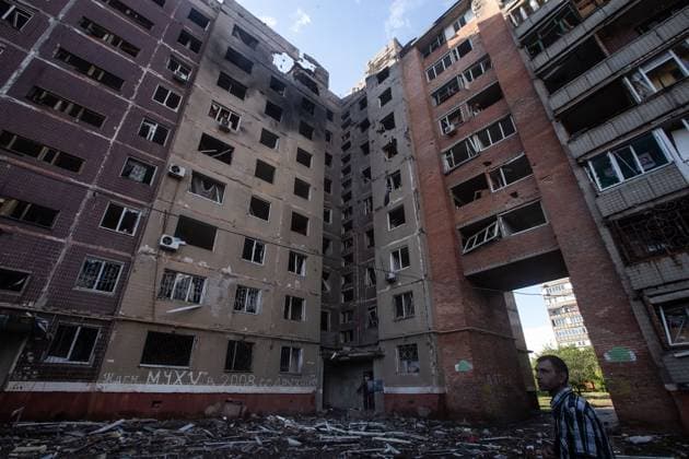 Aftermath of Russian airstrikes in Kramatorsk KRAMATORSK, UKRAINE - JULY 10: A view of destroyed buildings after a Russian airstrike in Kramatorsk, Ukraine, on July 10, 2026. Francisco Richart Anadolu Kramatorsk Ukraine. Editorial use only. Please get in touch for any other usage.  Copyright: x2026xAnadoluxFranciscoxRichartx