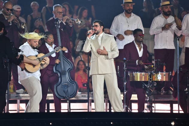 STOCKHOLM , SVERIGE 20260710 Bad Bunnys uppträder pa Strawberry Arena pa fredagen, den första av tva konserter i Stockholm. STOCKHOLM SVERIGE x62610x *** STOCKHOLM, SWEDEN 20260710 Bad Bunny will perform at Strawberry Arena on Friday, the first of two concerts in Stockholm STOCKHOLM, SWEDEN x62610x  Copyright: xAnnaxHallams TTx BAD BUNNY KONSERT STOCKHOLM meB2tqfTIYs