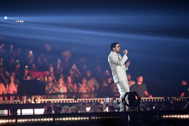STOCKHOLM , SVERIGE 20260710 Bad Bunny uppträder pa Strawberry Arena pa fredagen, den första av tva konserter i Stockholm. STOCKHOLM SVERIGE x62610x *** STOCKHOLM, SWEDEN 20260710 Bad Bunny will perform at Strawberry Arena on Friday, the first of two concerts in Stockholm STOCKHOLM SWEDEN x62610x  Copyright: xAnnaxHallams TTx BAD BUNNY KONSERT STOCKHOLM wnsu98-MQLw