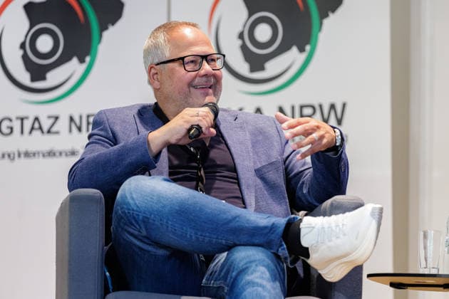 10.07.2026. Neuss. Frank Schneider, Chefreporter BILD bei der sechsten Auflage einer Podiumsdiskussion der Fachtagung des Gemeinsamen Terrorismusabwehrzentrums Nordrhein-Westfalen (GTAZ NRW). Neuss LAFP Bildungszentrum Nordrhein-Westfalen Deutschland *** July 10, 2026, Neuss: Frank Schneider, chief reporter for BILD, at the sixth edition of a panel discussion during the symposium of the Joint Counterterrorism Center of North Rhine-Westphalia (GTAZ NRW) in Neuss, LAFP Training Center of North Rhine-Westphalia, Germany