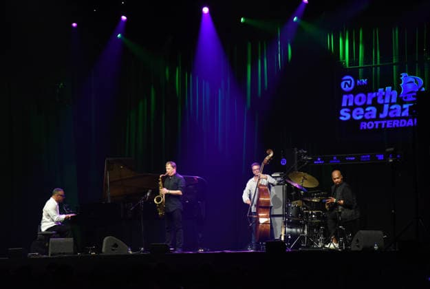 (260710) -- ROTTERDAM, July 10, 2026 -- A jazz band performs during the opening day of the 50th North Sea Jazz Festival in Rotterdam, the Netherlands on July 10, 2026. ) THE NETHERLANDS-ROTTERDAM-JAZZ FESTIVAL ShaoxHaijun 
