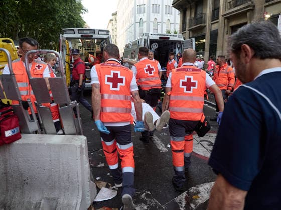 Fifth bull run of the 2026 San Fermín Festival, featuring bulls from the José Escolar ranch; Red Cross ambulances transported the injured from the fifth bull run of the 2026 San Fermín Festival, on July 11, 2026, in Pamplona, Navarre, Spain. In this edition, the fifth running of the San Fermín festivities features bulls from the José Escolar ranch in Spain.  Copyright: xEduardoxSanzx 7658870