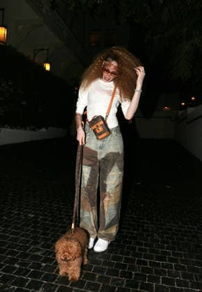 Winnie Harlow walks her dog Roux, Los Angeles, USA, 10 July 2026 Winnie Harlow takes her dog Roux for an evening walk to escape the heat, Los Angeles, USA, 10 July 2026., Credit:MHD Avalon  Copyright: xMHDx xAvalonx 1115904727
