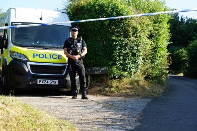 The Netherlands, 2026-07-11 08:10:31 Police outside the house of Ann Widdecombe in Haytor, Dartmoor. The ex-Tory prisons minister was found dead at her home in Haytor on Dartmoor on Thursday after sustaining serious injuries. Picture date: Saturday July 11, 2026. Credit: NL Beeld PA Images  Copyright: xx x
