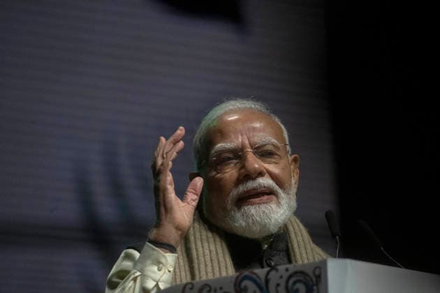 NARENDRA MODI NEW ZEALAND VISIT, Indian Prime Minister Narendra Modi onstage during the Kia Ora Modi community reception at Spark Arena in Auckland, New Zealand, Saturday, July 11, 2026. ( NO ARCHIVING Auckland Auckland New Zealand  Copyright: xChrisxMcKeenx 20260711113122950571