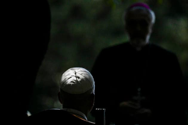 July 11, 2026, Castel Gandolfo, Italy: Pope Leo XIV attends a lunch with the poor at Villa Barberini, Castel Gandolfo, 11 July 2026. ANSA RICCARDO ANTIMIANI. Castel Gandolfo Italy  - ZUMAa110 20260711_zaf_a110_003 Copyright: xRiccardoxAntimianix