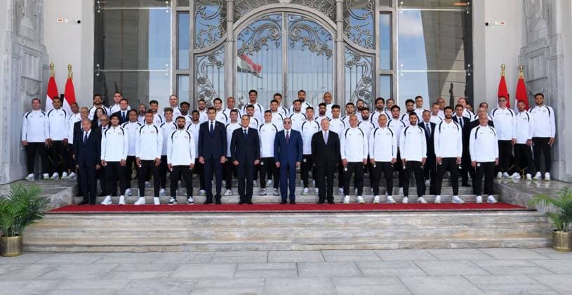 Egyptian president receives national football team in El Alamein Egyptian President Abdel Fattah al-Sisi receives members of the Egyptian national football team and the technical and administrative staff in El Alamein, Egypt, on July 11, 2026. The meeting was attended by Prime Minister Mostafa Madbouly, Minister of Youth and Sports Jawhar Nabil, and Egyptian Football Association President Hany Abo Rida. Photo by Egyptian President Office apaimages Cairo Cairo Egypt 110726_Egypt_EPO_00(2) Copyright: xapaimagesxEgyptianxPresidentxOfficex xapaimagesx