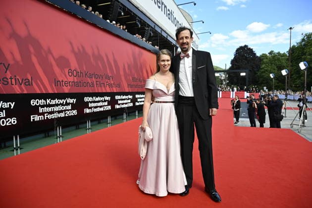 The final day of the 60th Karlovy Vary International Film Festival, on July 11, 2026. Czech actor Pavel Simcik, right. (CTKxPhoto KaterinaxSulova) CTKPhotoP2026071103690  CTKPhotoP2026071103690