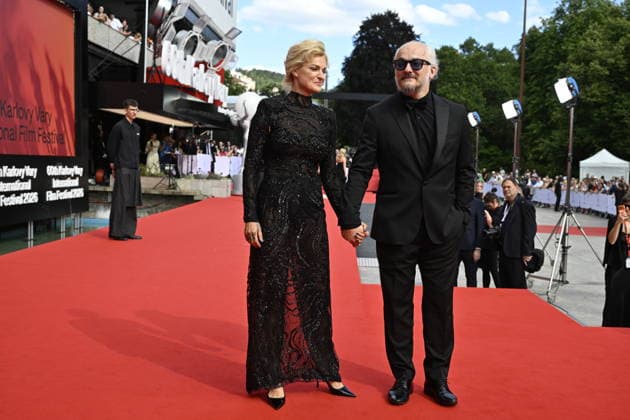 The final day of the 60th Karlovy Vary International Film Festival, on July 11, 2026. Artistic director of the festival Karel Och, right, and Katerina Vyletova. (CTKxPhoto KaterinaxSulova) CTKPhotoP2026071103820  CTKPhotoP2026071103820