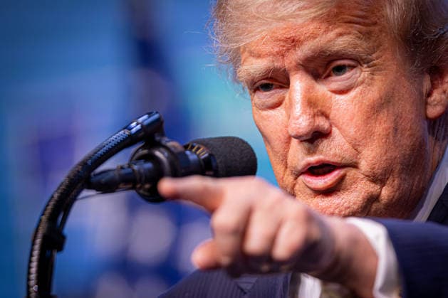 July 8, 2026, Ankara, Turkey: U.S. President Donald Trump points to a journalist to take a question during a press conference at the NATO Summit in Ankara, Turkey. Ankara Turkey - ZUMAl194 20260708_zip_l194_083 Copyright: xMarekxLadzinskix