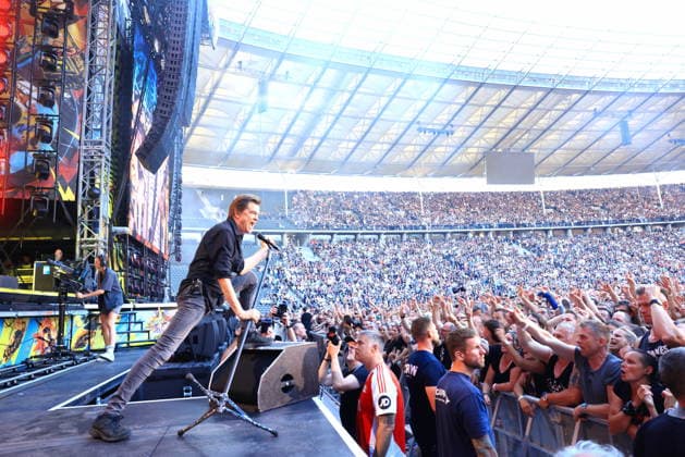 11.07.2026, Die Toten Hosen, Sänger Campino, im Konzert live im Olympiastadion, Berlin, Abschiedstour ãTrink aus wir, müssen gehenÒ live, bgl, Andreas Frege, Berlin *** July 11, 2026, Die Toten Hosen, singer Campino, live in concert at the Olympic Stadium, Berlin, farewell tour Let’s drink up, we have to go, live, bgl, Andreas Frege, Berlin
