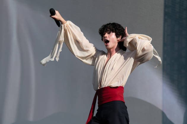 IPA86606078 - London: Conan Gray performs live at the BST Festival in Hyde Park. Pictured: Conan Gray  Copyright: xCRISTINAxMASSEIx xx 86606078