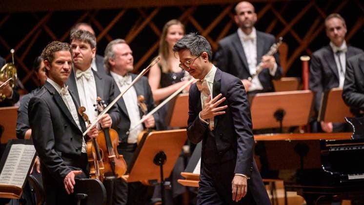 Bochum Farewell Concert for Tung Chieh Chuang ** FOR EDITORIAL USE ONLY ** EDITORIAL USE ONLY ** p Farewell concert by General Music Director Tung Chieh Chuang with the Bochum Symphony Orchestra on Saturday, July 11, 2026, at the Anneliese Brost Musikforum in Bochum, Germany, North Rhine-Westphalia, Bochum. Copyright UwexErnst Copyright: UwexErnst doc86obcch3g8l45p3xgf8 ,EDITORIAL USE ONLY Copyright: UwexErnst