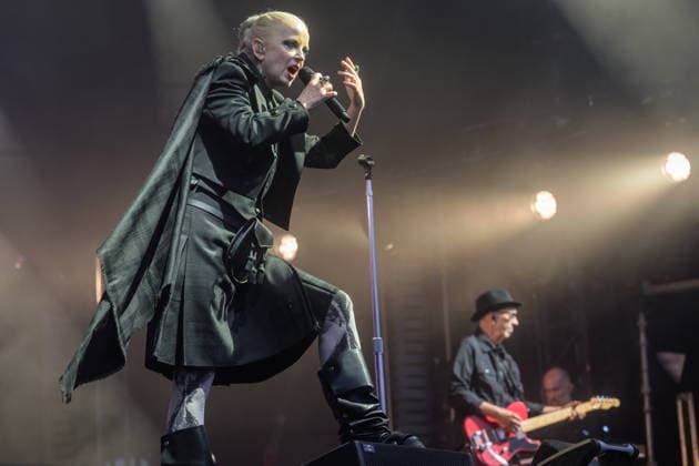 Garbage at The Castle Concerts 2026 in Edinburgh, UK - 11 Jul. Shirley Manson and Duke Erikson seen performing live on stage at Edinburgh Castle. Edinburgh United Kingdom Copyright: xStuartxWestwoodx xSOPAxImagesx SWESTWOOD09