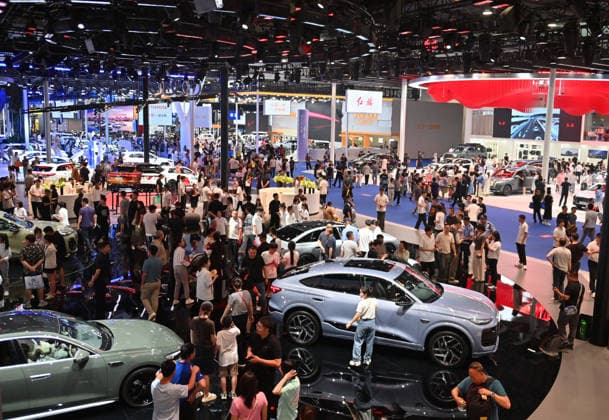 CHANGCHUN, CHINA - JULY 11: People visit the 23rd Changchun International Automobile Expo on July 11, 2026 in Changchun, Jilin Province of China. The exhibition drew participation from 53 Chinese and foreign automobile manufacturers, with over a thousand vehicles on display.  Copyright: xChinaxNewsxServicex 111653661024