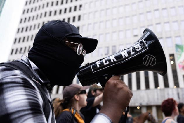 July 11, 2026, Houston, Texas, USA: A protester yells during a march in Downtown Houston to protest against U.S. Immigration and Customs Enforcement (ICE) after Lorenzo Salgado Araujo was fatally shot by an ICE agent during an attempted immigration enforcement operation, an incident that has prompted calls from community leaders and elected officials for an independent investigation, Saturday, July 11, in Houston, Texas. Houston USA  - ZUMAg287 20260711_zsp_g287_099 Copyright: xMatthewxGuzmanx